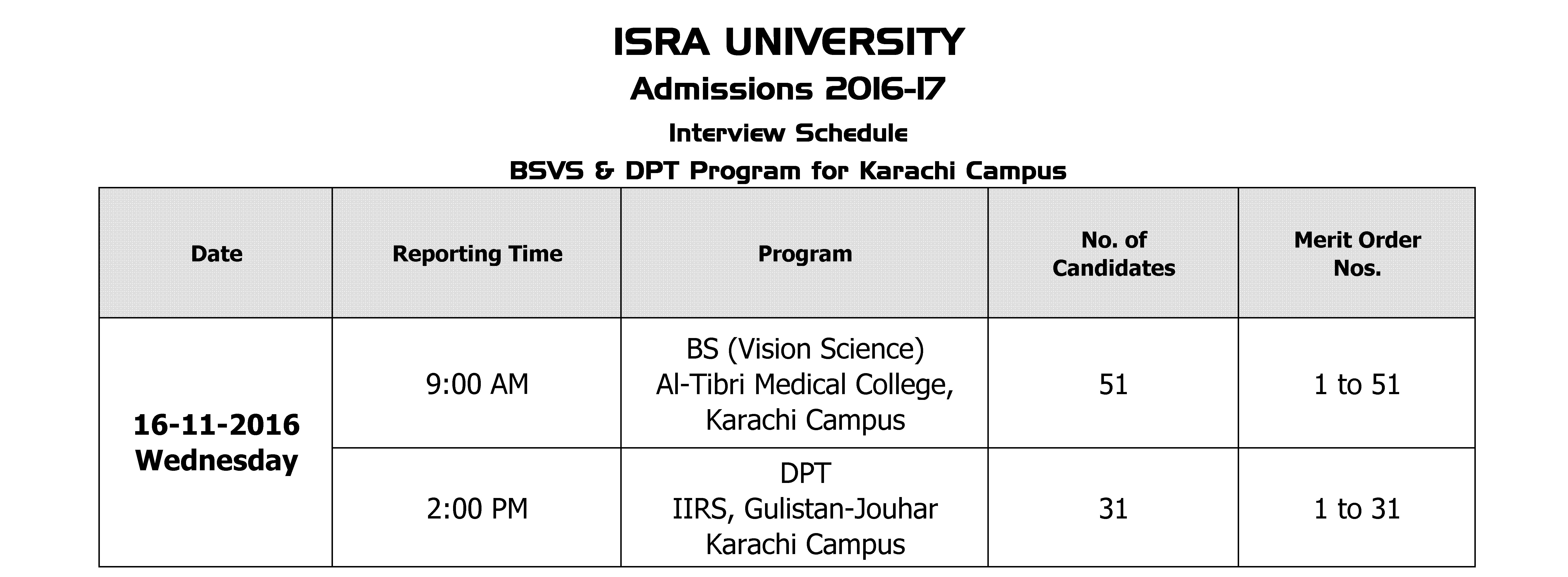 interview-schedule-bsvs-dpt-karachi-campus
